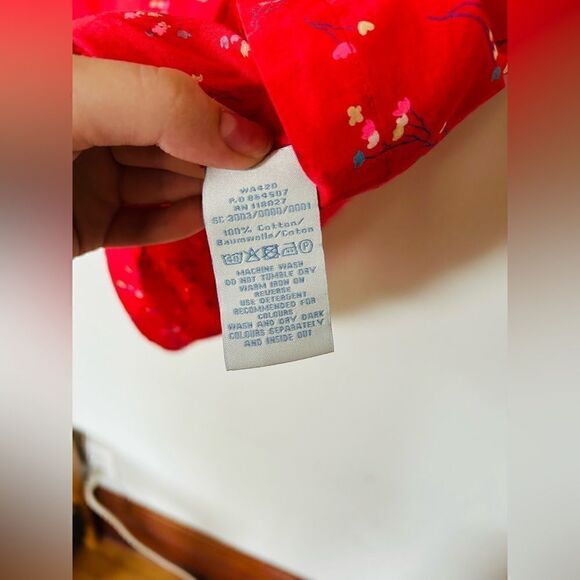 Boden | salmon color floral tank top | size 12 - Picture 3 of 5